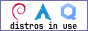 for beginners use debian or arch & security nerds should try qubes os distros in use (debian, arch, qubes os)